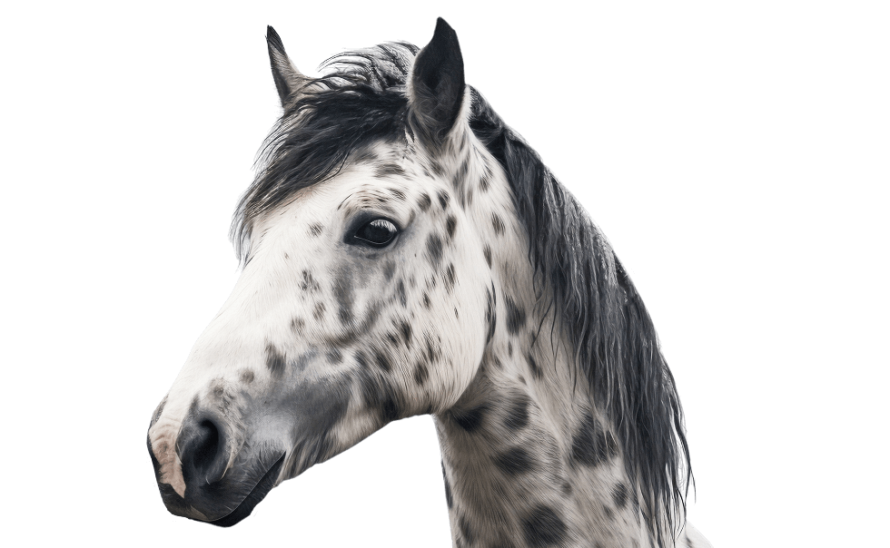 Pferd Portrait Seitenansicht